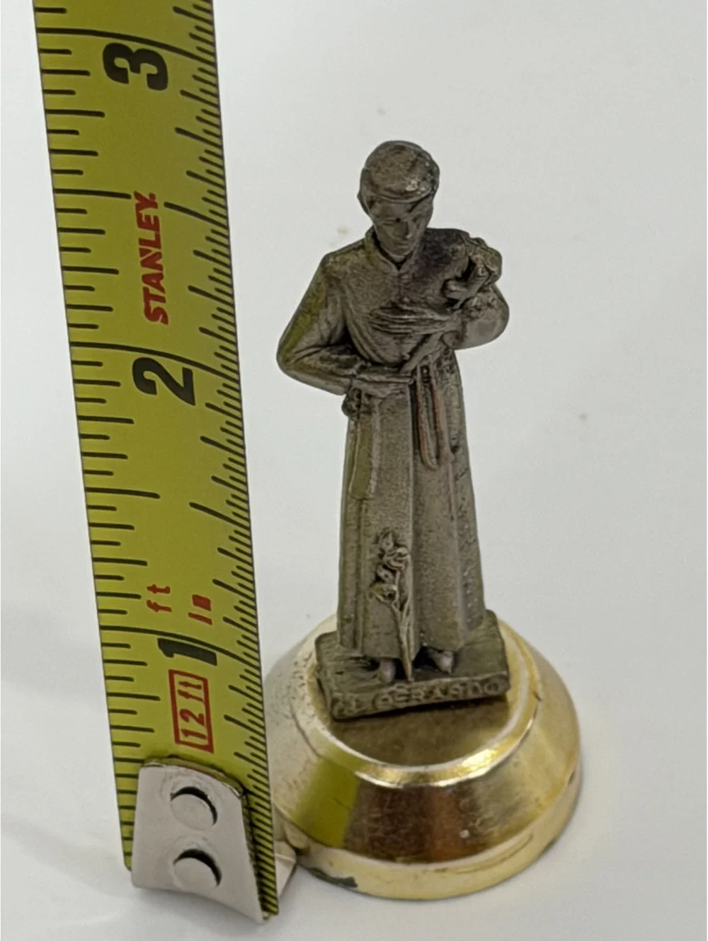 Vintage St Gerard Figurine Mini Set Metal Pocket Statue magnetic